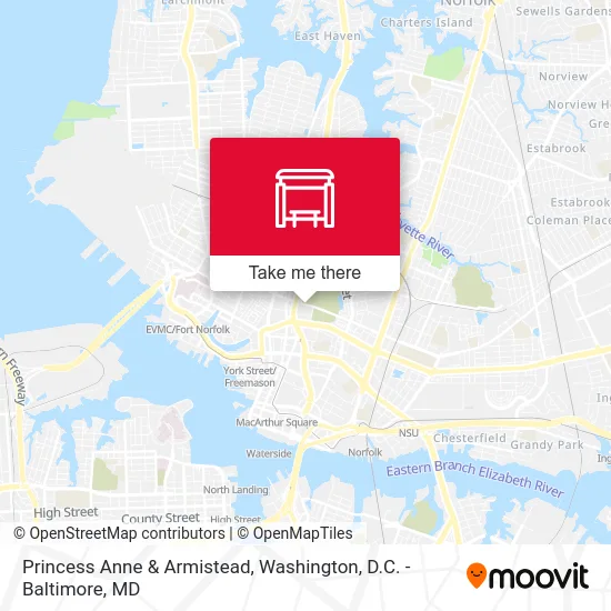 Princess Anne & Armistead map