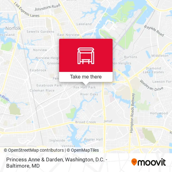 Princess Anne & Darden map