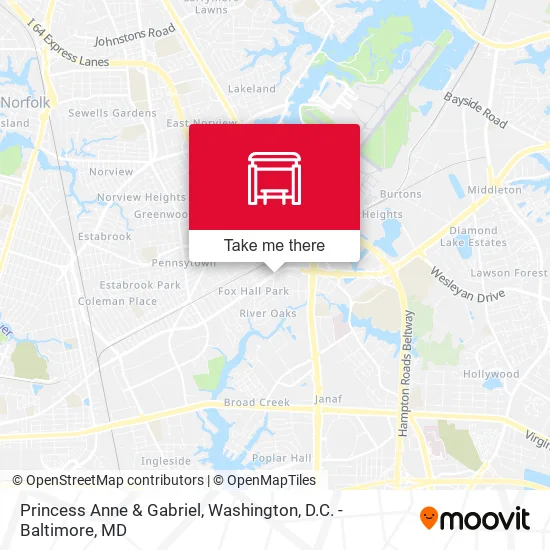 Princess Anne & Gabriel map