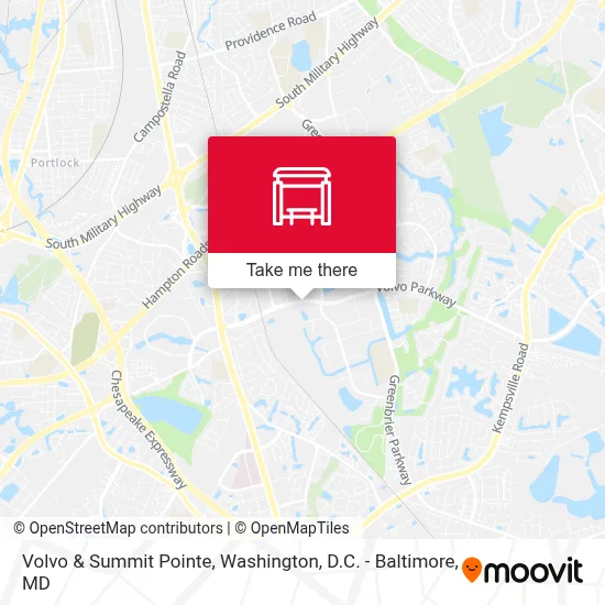 Volvo & Summit Pointe map