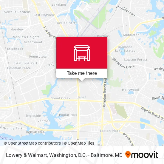 Lowery & Walmart map