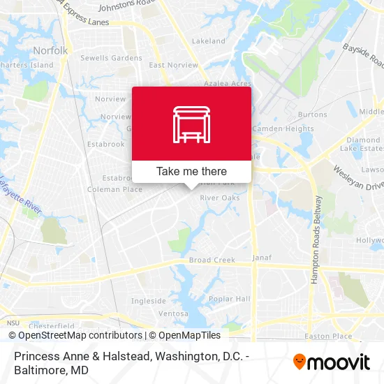 Princess Anne & Halstead map