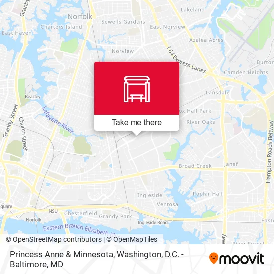 Princess Anne & Minnesota map