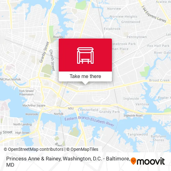 Princess Anne & Rainey map