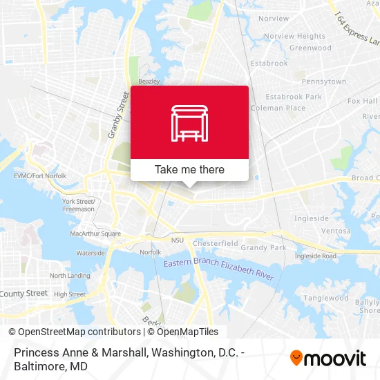 Princess Anne & Marshall map