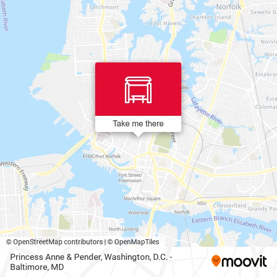 Princess Anne & Pender map