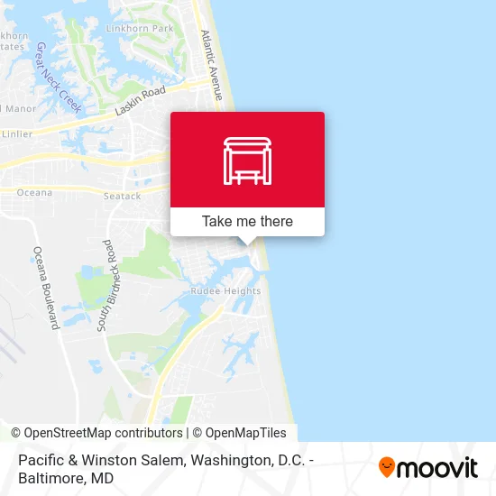 Pacific & Winston Salem map