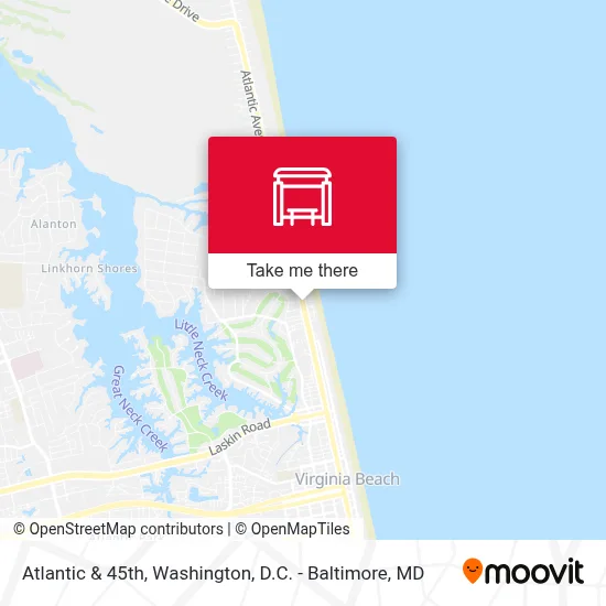 Atlantic & 45th map