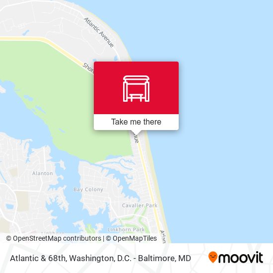 Atlantic & 68th map
