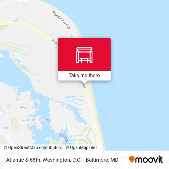 Atlantic & 68th map