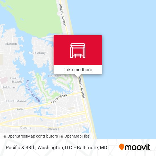 Pacific & 38th map