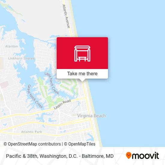 Pacific & 38th map