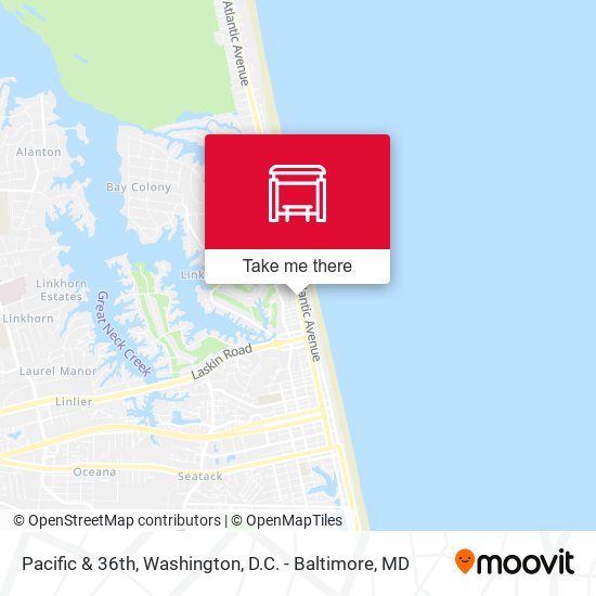 Pacific & 36th map