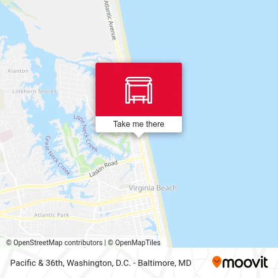 Pacific & 36th map