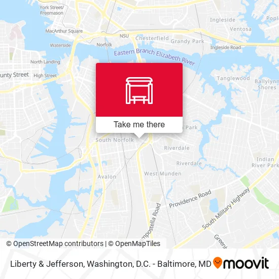 Liberty & Jefferson map