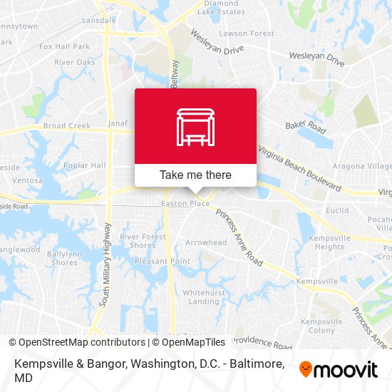 Kempsville & Bangor map