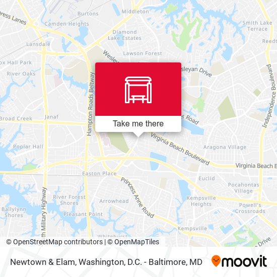 Mapa de Newtown & Elam