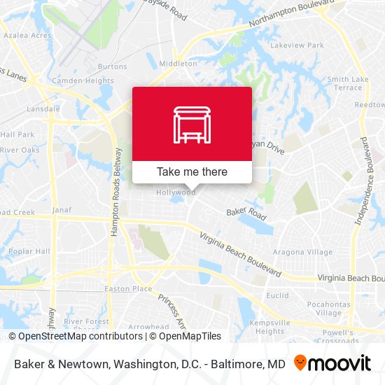 Baker & Newtown map