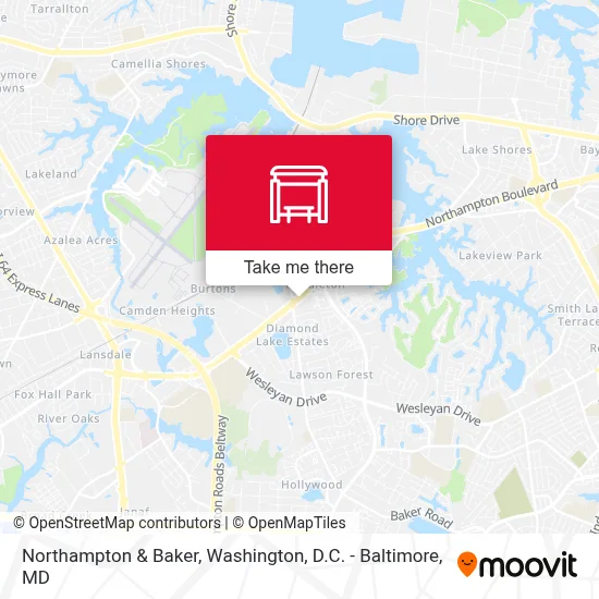 Northampton & Baker map