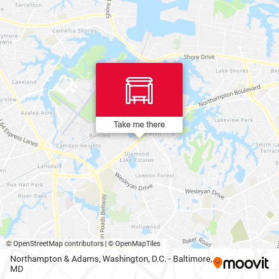 Northampton & Adams map