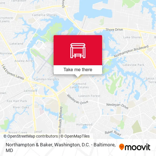 Northampton & Baker map