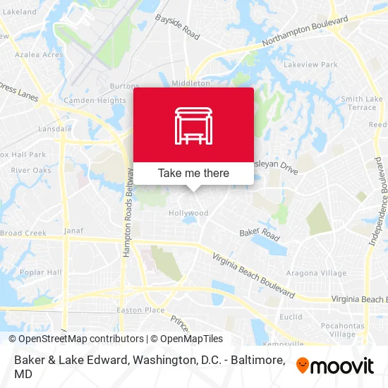 Baker & Lake Edward map