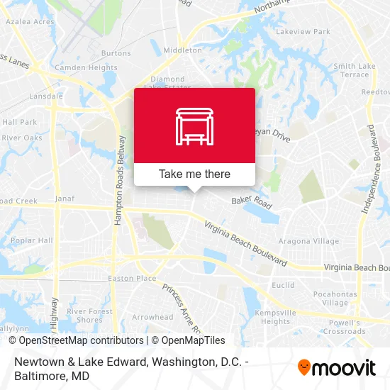 Newtown & Lake Edward map