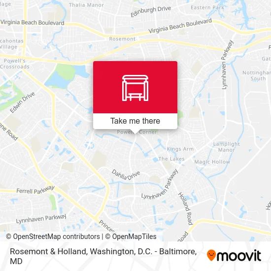 Rosemont & Holland map