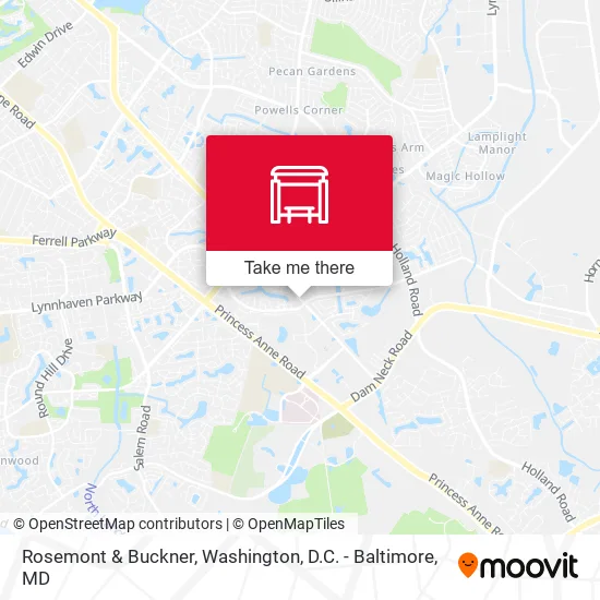 Rosemont & Buckner map