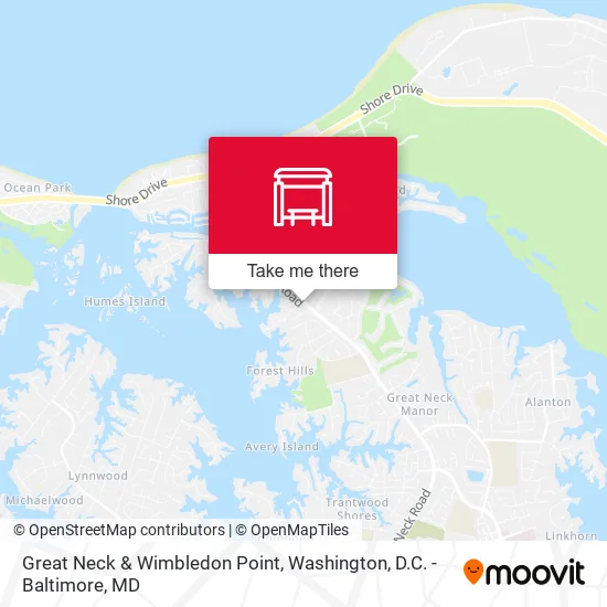 Great Neck & Wimbledon Point map