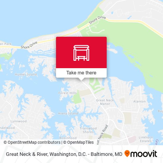 Great Neck & River map