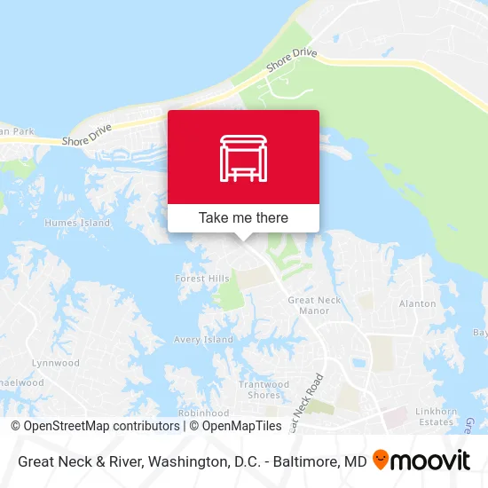 Great Neck & River map