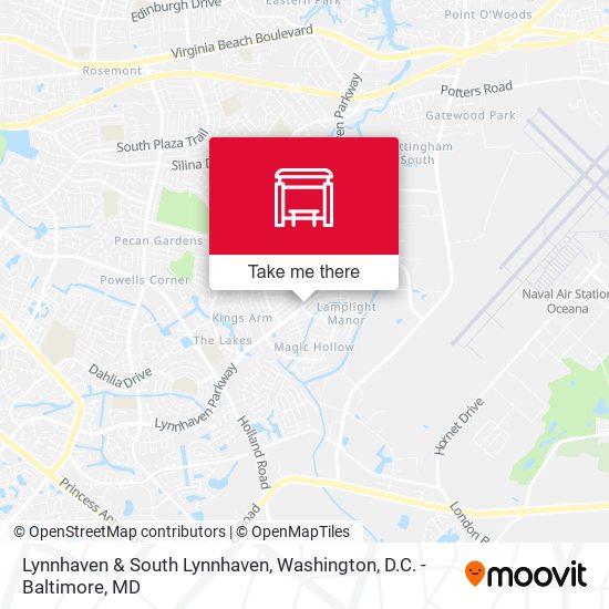 Lynnhaven & South Lynnhaven map