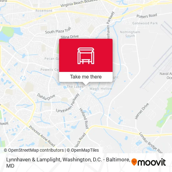 Lynnhaven & Lamplight map