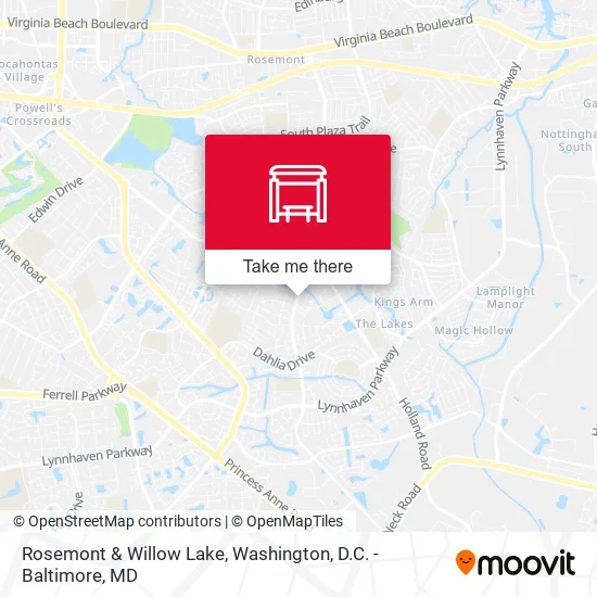 Rosemont & Willow Lake map