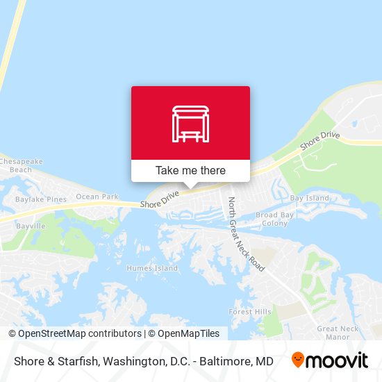 Shore & Starfish map