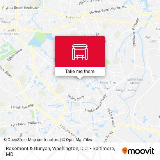 Rosemont & Bunyan map