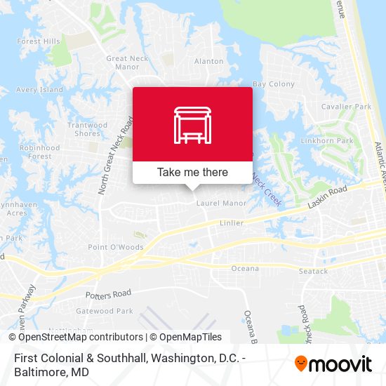 First Colonial & Southhall map