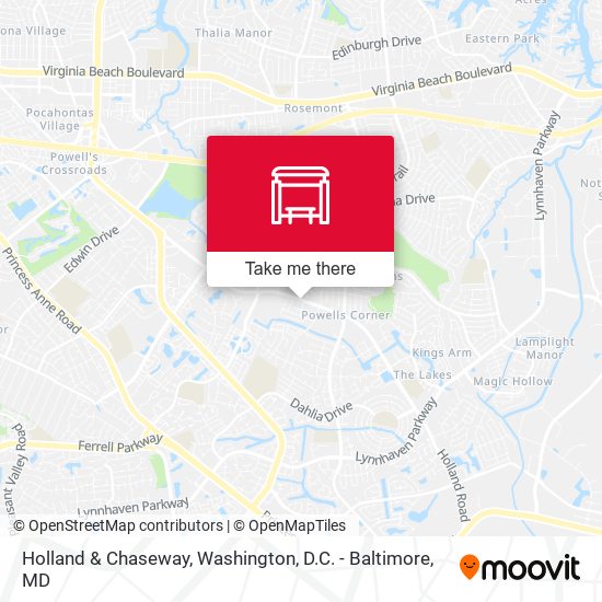 Holland & Chaseway map