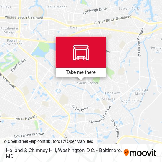 Holland & Chimney Hill map