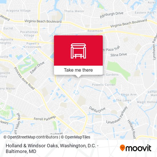 Holland & Windsor Oaks map