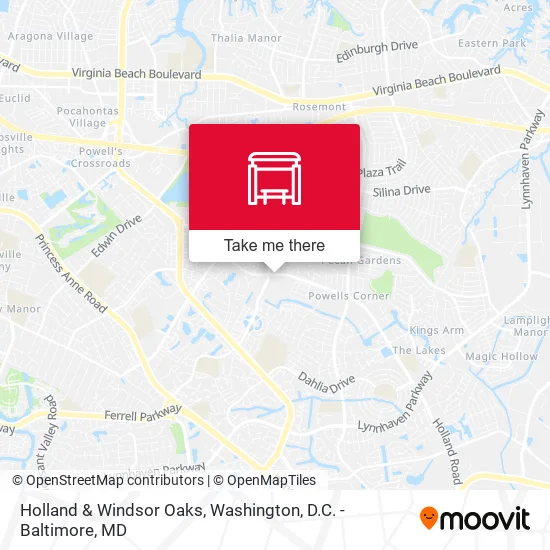 Holland & Windsor Oaks map