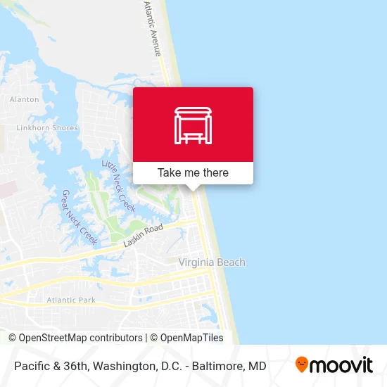 Pacific & 36th map