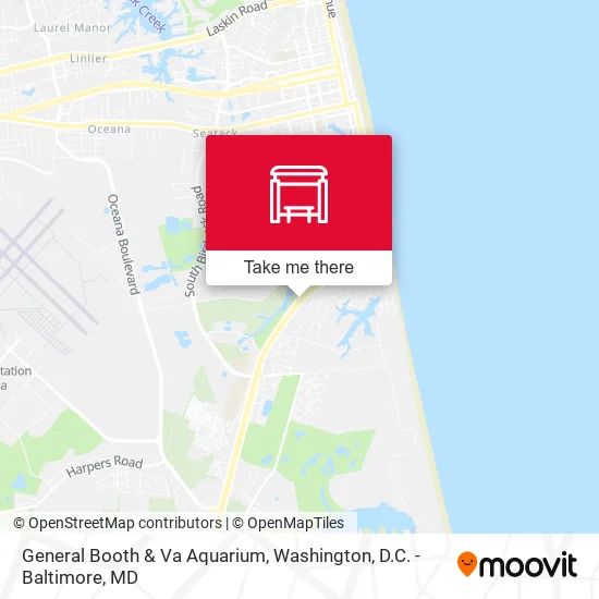 General Booth & Va Aquarium map