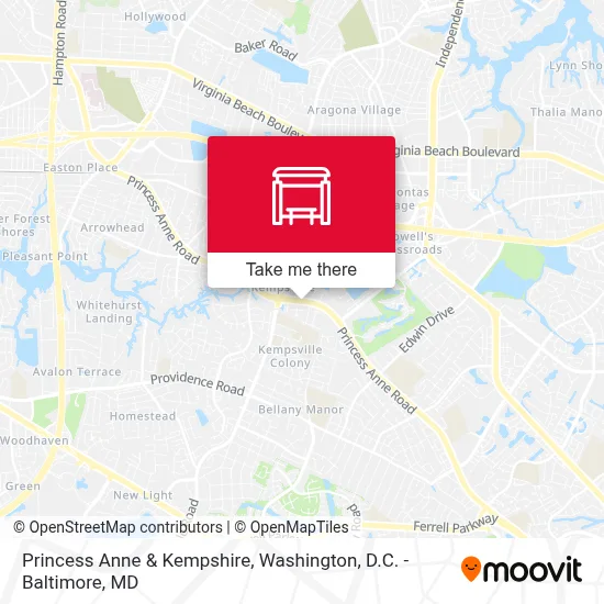 Princess Anne & Kempshire map