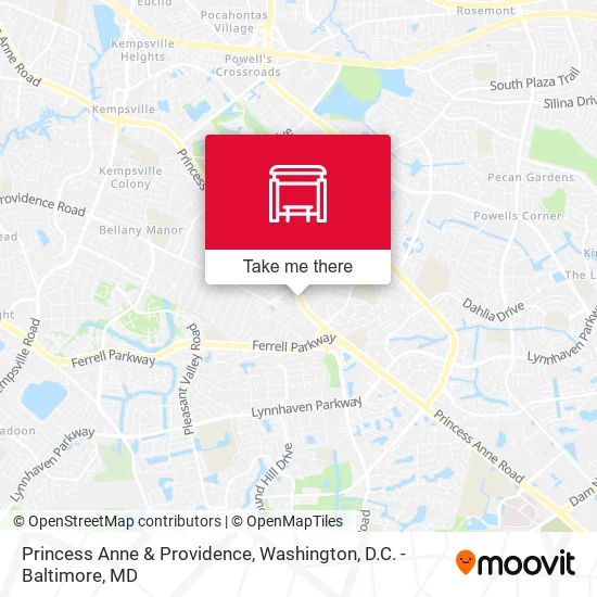 Princess Anne & Providence map