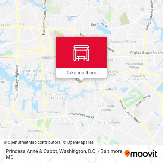 Princess Anne & Capot map