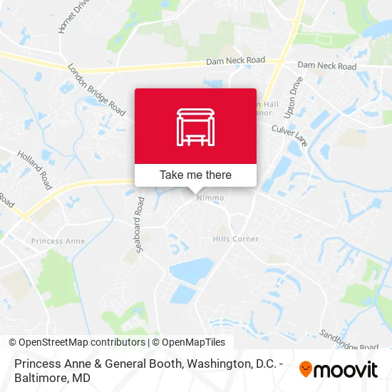 Princess Anne & General Booth map