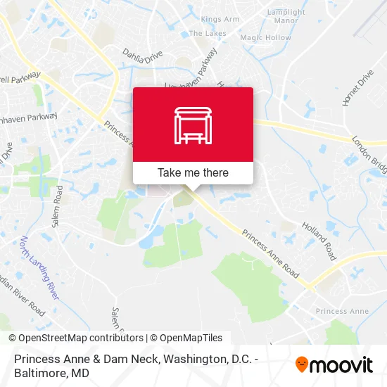 Princess Anne & Dam Neck map