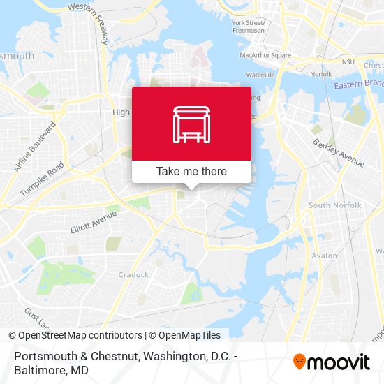 Portsmouth & Chestnut map